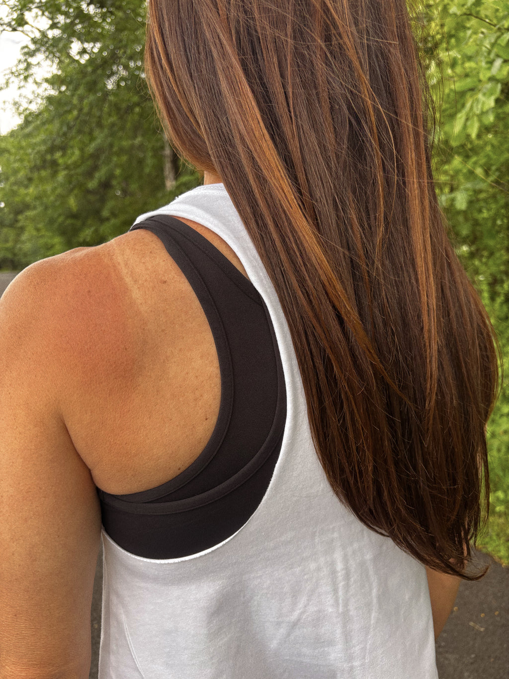 Cropped Racerback Tank